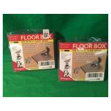 TWO ADJUSTABLE FLOOR BOXES TWO ADJUSTABLE FLOOR BOXES