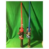 ONE RED AND ONE BLUE LIGHTSABER ONE RED AND ONE BLUE LIGHTSABER