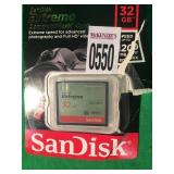 SANDISK EXTREME COMPACTFLASH CARD 32GB SANDISK EXTREME COMPACTFLASH CARD 32GB