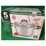 COOK N HOME - 5QUART STOCKPOT WITH LID COOK N HOME - 5QUART STOCKPOT WITH LID