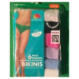 FRUIT OF THE LOOM 6 PACK BIKINIS (MEDIUM) FRUIT OF THE LOOM 6 PACK BIKINIS (MEDIUM)