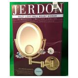 JERDON - HALO LIGHT WALL MOUNT MIRROR JERDON - HALO LIGHT WALL MOUNT MIRROR