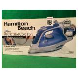 HAMILTON BEACH - RETRACTABLE CORD IRON HAMILTON BEACH - RETRACTABLE CORD IRON