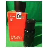 SONY E55-210MM E MOUNT LENS SONY E55-210MM E MOUNT LENS