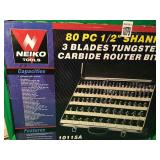 NEIKO TOOLS - 80 PIECE 0.5' SHANK BLADES ROUTER NEIKO TOOLS - 80 PIECE 0.5' SHANK BLADES ROUTER