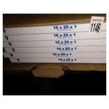 6 AIR FILTERS (16X25X1) 6 AIR FILTERS (16X25X1)