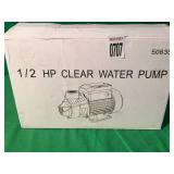 1/2 HP CLEAR WATER PUMP 1/2 HP CLEAR WATER PUMP