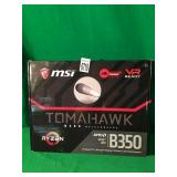 MSI B350 TOMAHAWK MOTHERBOARD MSI B350 TOMAHAWK MOTHERBOARD