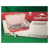 CAMP CHEF EVEVREST 2 BURNER POWERED PROPANE CAMP CHEF EVEVREST 2 BURNER POWERED PROPANE