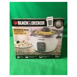 BLACK&DECKER - 6 CUP RICE COOKER AND STEAMER BLACK&DECKER - 6 CUP RICE COOKER AND STEAMER