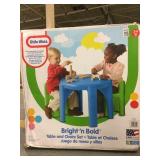 LITTLE TIKES -BRIGHT N' BOLD TABLE AND CHAIRS SET LITTLE TIKES -BRIGHT N' BOLD TABLE AND CHAIRS SET