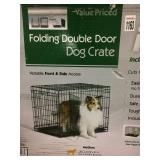VALUE PRICED - FOLDING DOUBLE DOOR DOG CRATE VALUE PRICED - FOLDING DOUBLE DOOR DOG CRATE