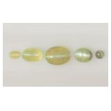GENUINE CHRYSOBERYL (APP 4CT) CAT'S EYE GEMSTONES