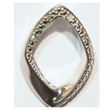 STERLING SILVER DIAMOND PENDANT