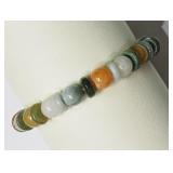 MULTI-COLOURED AGATE GEMSTONE BRACELET