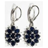 STERLING SILVER SEPTEMBER BIRTHSTONE SAPPHIRE
