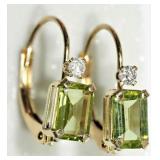 14K YELLOW GOLD AUGUST BIRTHSTONE PERIDOT