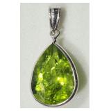 14K WHITE GOLD AUGUST BIRTHSONE PERIDOT