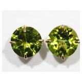14K YELLOW GOLD AUGUST BIRTHSTONE PERIDOT