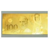 24KT GOLD FOIL CANADIAN $100 BILL