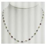 STERLING SILVER AQUAMARINE, AMETHYST, PERIDOT,