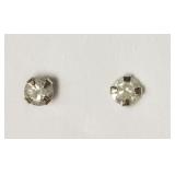 14KT WHITE DIAMOND EARRINGS