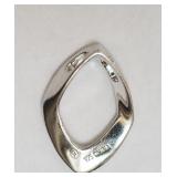 STERLING SILVER DIAMOND PENDANT