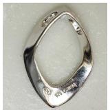 STERLING SILVER DIAMOND PENDANT