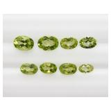 GENUINE PERIDOT (5X3,6X4,7X5MM) (APPROX 4CT)