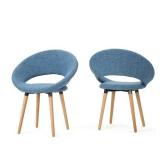 TAN BUTTON CHAIR