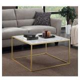 FAUX MARBLE COFFEE TABLE