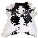 COWHIDES BLACK&WHITE CALF SKIN AREA RUG