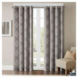 DAMASK SEMI-SHEER GROMMET SINGLE PANEL CURTAIN