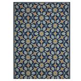 NAVY INDOOR/OUTDOOR AREA RUG
