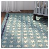 NURSERY STARS BLUE AREA RUG