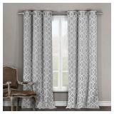 GEOMETRIC BLACKOUT THERMAL GROMMET PANEL CURTAIN