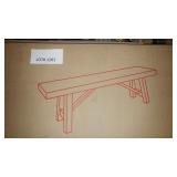 60"SOLID WOOD  TRESTLE DINING BENCH