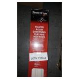 PLEATED ROOM DARKENING CURTAINS W/ RODS