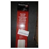 PLEATED ROOM DARKENING CURTAINS W/ RODS