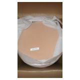 CHUBBY OTTOMAN 21" BLUSH PINK