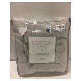 COTTON BLANKET (TWIN SIZE)