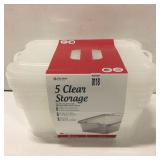 CLEAR STORAGE (5 PCS)
