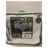 COMPLETE BED SHEET 8 PC (QUEEN SIZE)