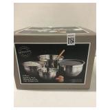 STAINLESS MIXING BOWL SET W/ LIDS (4 PCS)