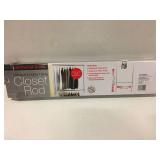 CHROME DOUBLE HANG CLOSET ROD
