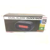DUAL ALARM CLOCK RADIO