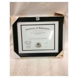 CERTIFICATE  FRAME 8 1/2" X 11"
