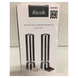 AICOK ELECTRIC SALT AND PEPPER GRINDER SET