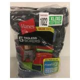 HANES 5 TAGLESS BOXERS SIZE XL