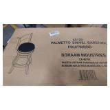 PALMETTO SWIVEL BARSTOOL - FRUITWOOD